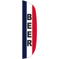 "BEER" 3' x 12' Stationary Message Flutter Flag